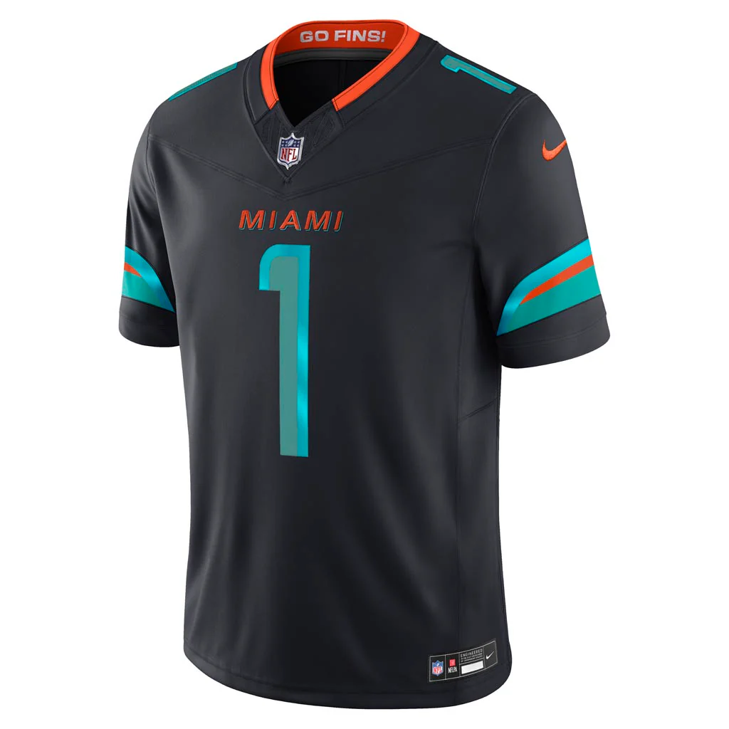 NFL Miami Dolphins Tua Tagovailoa Nike Rivalries Limited Jersey - Navy - Image 2