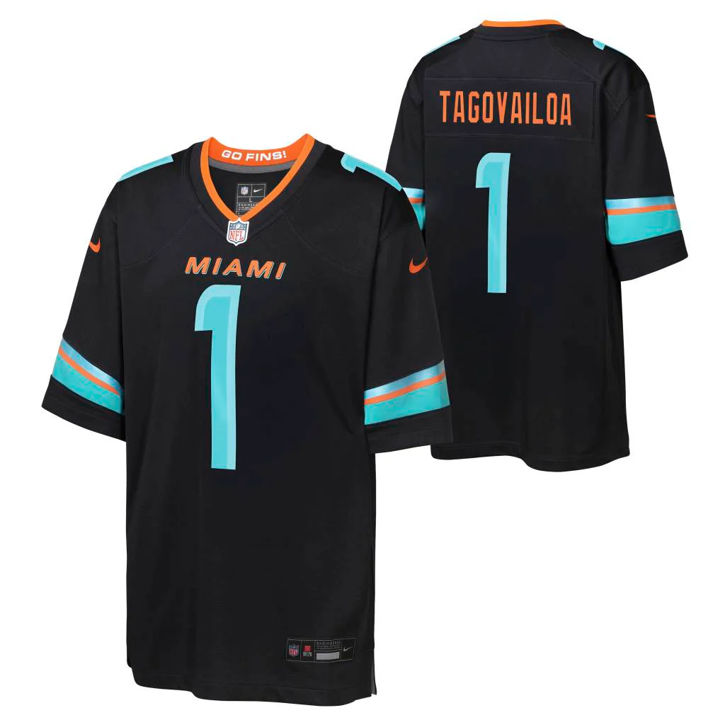 NFL Miami Dolphins Tua Tagovailoa Youth Nike Rivalries Game Jersey - Navy
