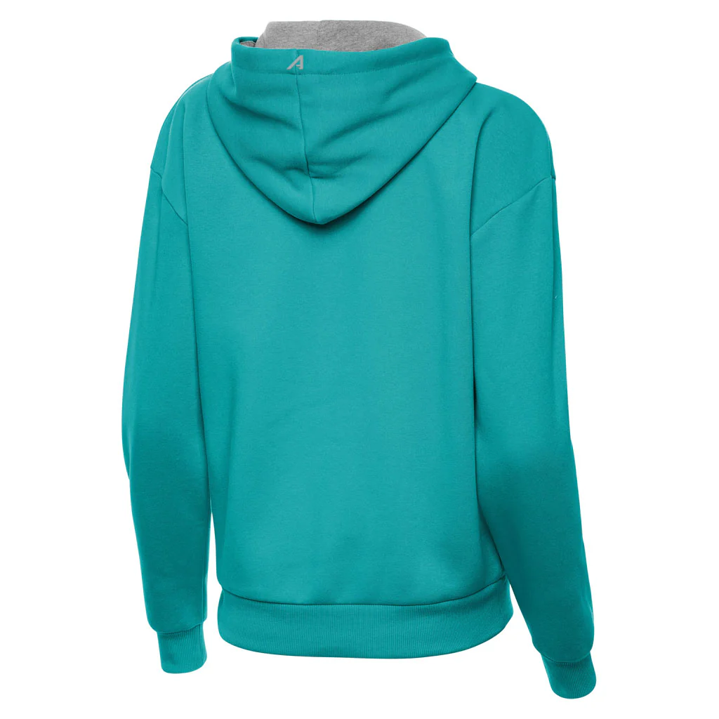 NFL Miami Dolphins Women's Antigua Victory Pullover Hoodie - Teal - Image 2