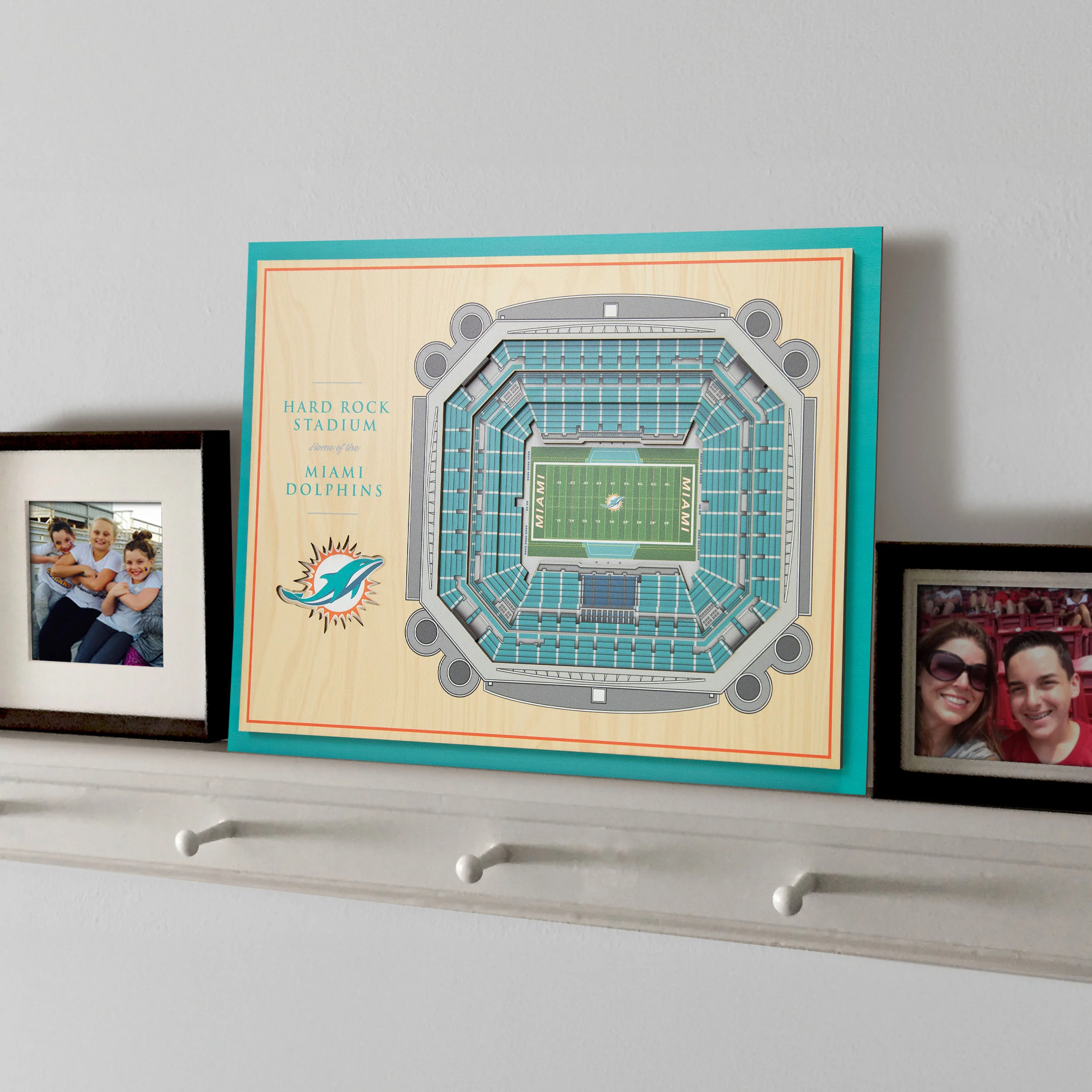 NFL Miami Dolphins You the fan 5-Layer Stadium View Wall Art - Image 2