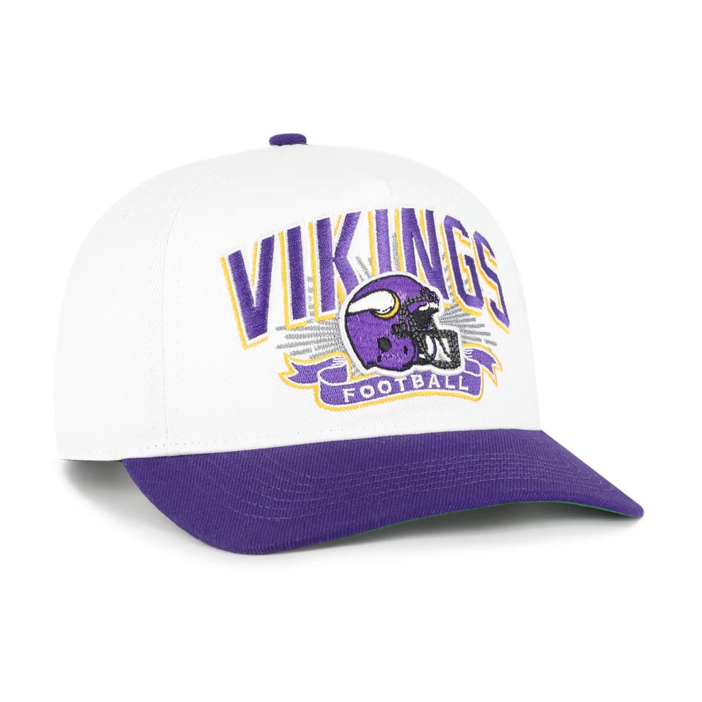 NFL Minnesota Vikings '47 Two-Tone Prime Play Hitch Snapback Hat - White - Image 2