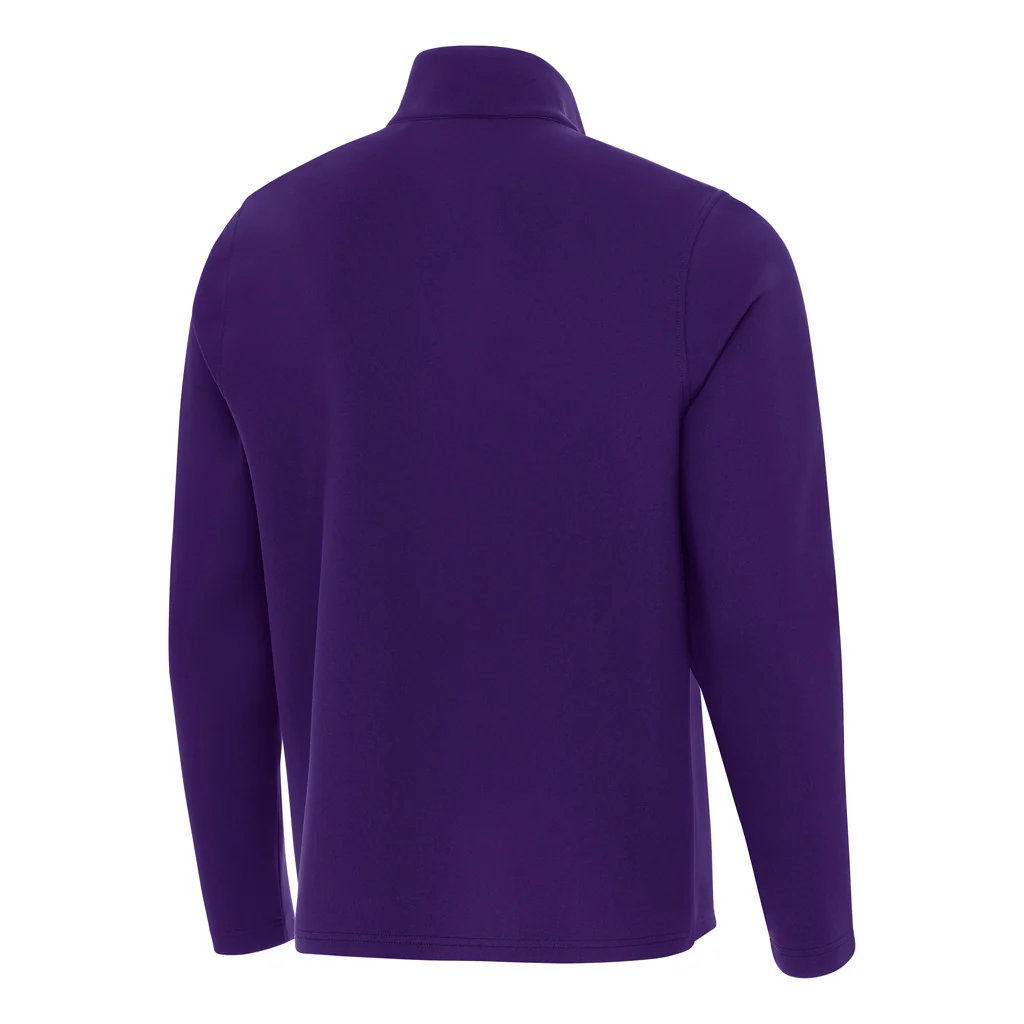 NFL Minnesota Vikings Antigua Insider 1/4 Zip Pullover Jacket - Purple - Image 2