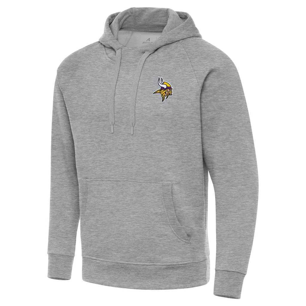 NFL Minnesota Vikings Antigua Victory Pullover Hoodie - Heather gray