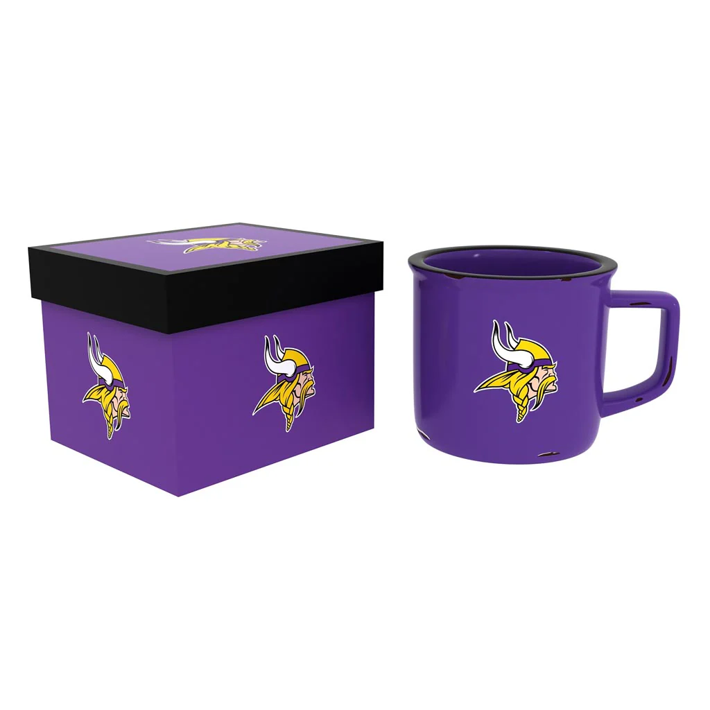 NFL Minnesota Vikings Evergreen 14oz Ceramic Camp Cup - Purple