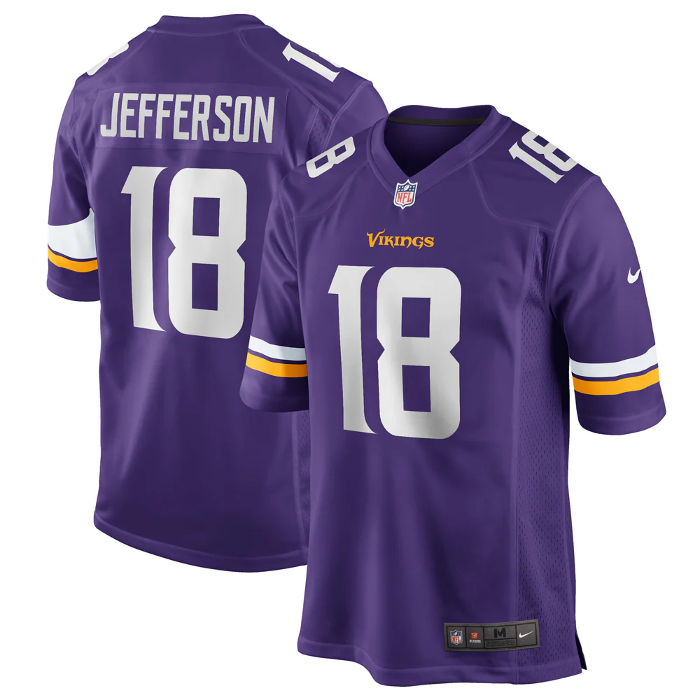 NFL Minnesota Vikings Justin Jefferson Nike Home Game Jersey - Purple