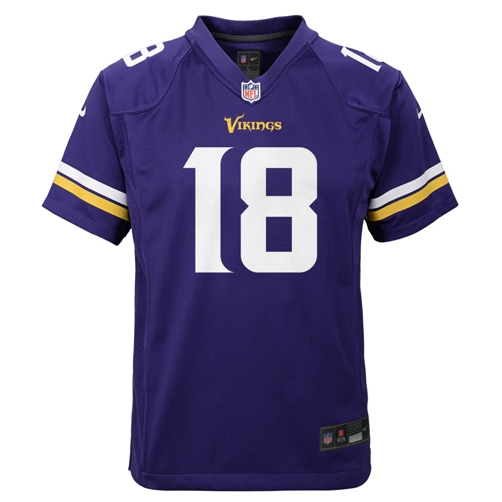 NFL Minnesota Vikings Justin Jefferson Youth Nike Home Game Jersey - Image 2