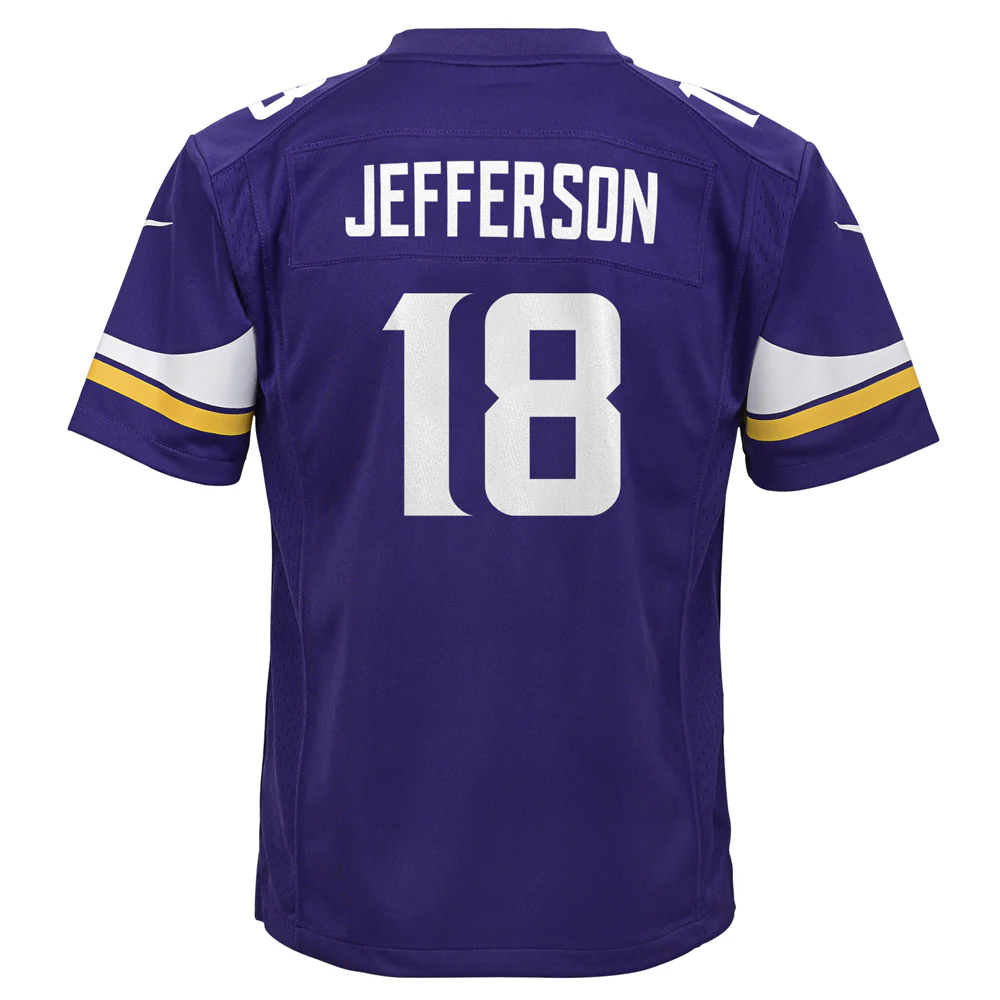 NFL Minnesota Vikings Justin Jefferson Youth Nike Home Game Jersey - Image 3