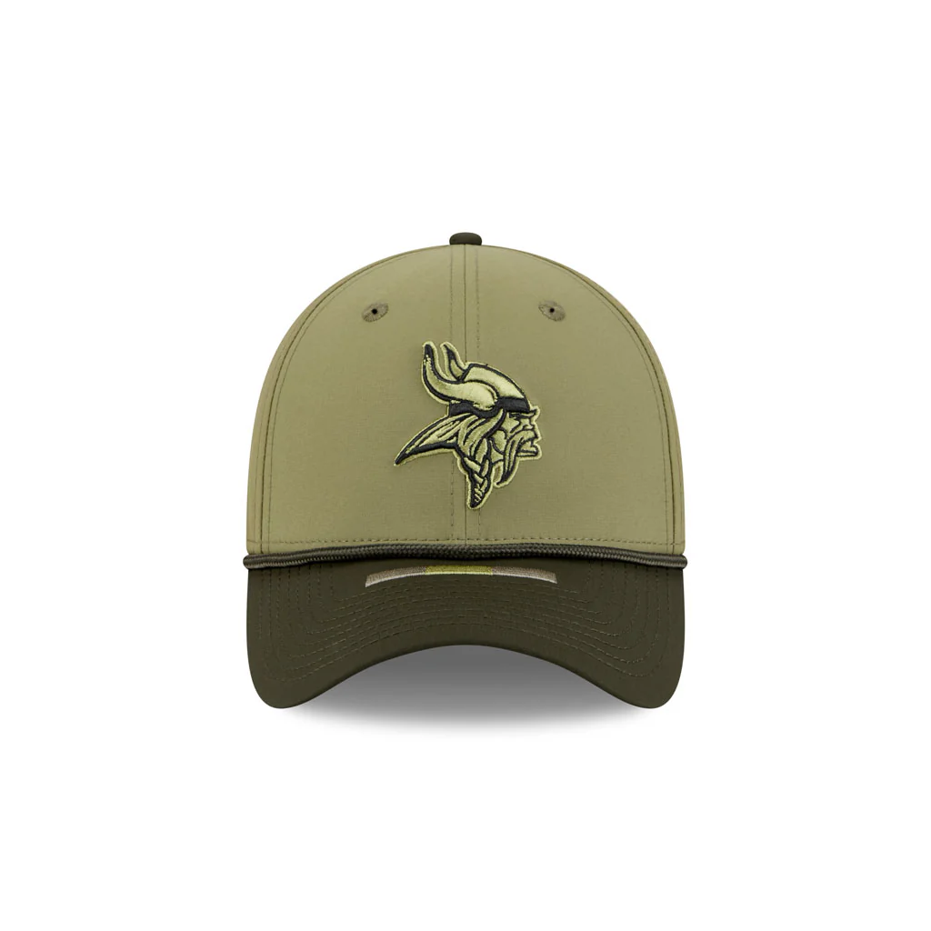 NFL Minnesota Vikings New Era 2025 Salute to Service 39THIRTY Flex Fit Hat - Green - Image 2