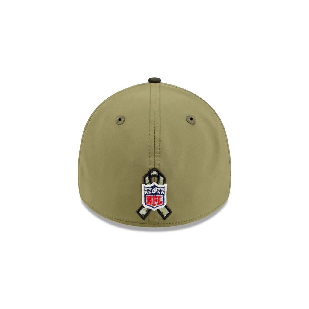 NFL Minnesota Vikings New Era 2025 Salute to Service 39THIRTY Flex Fit Hat - Green - Image 4