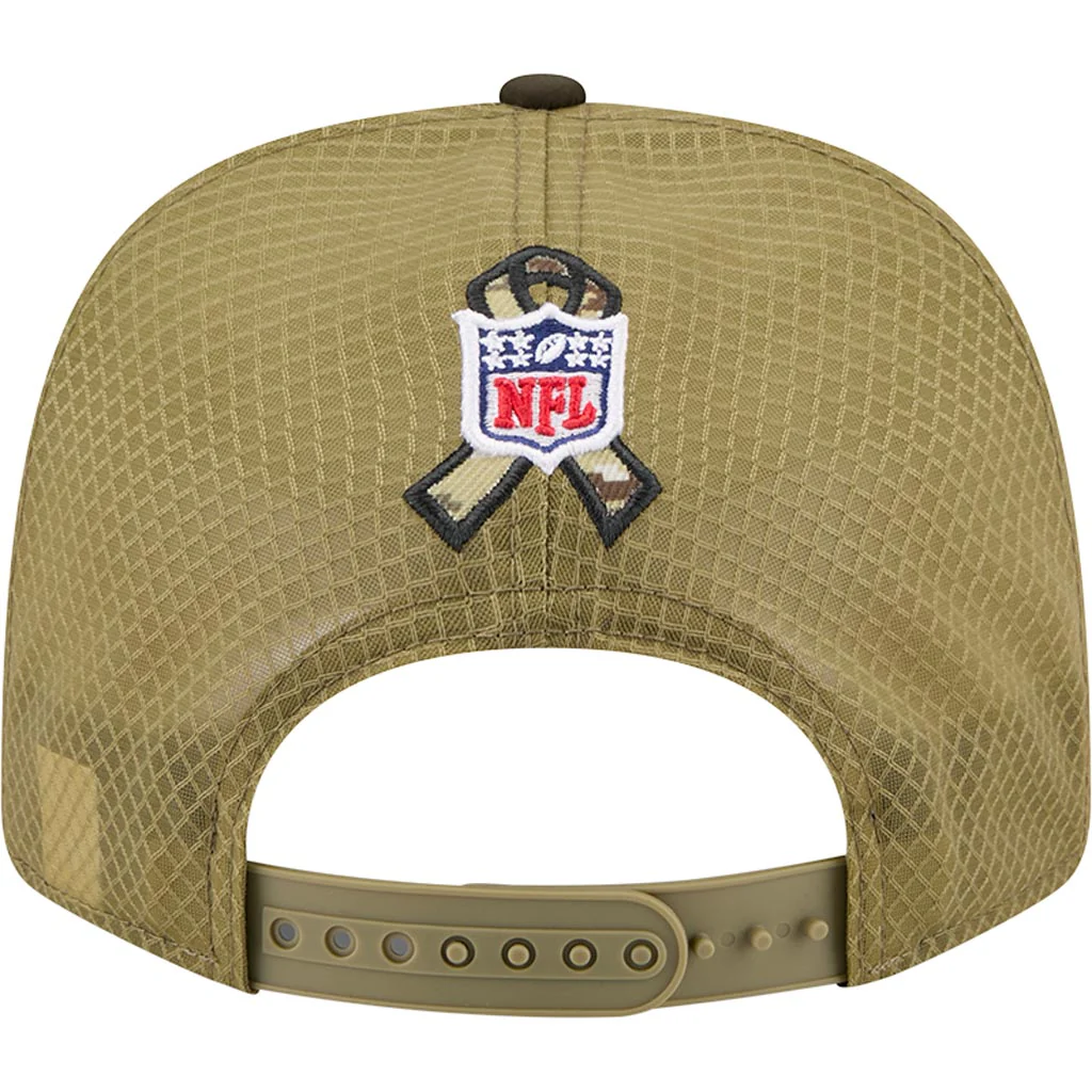 NFL Minnesota Vikings New Era 2025 Salute to Service 9SEVENTY Stretch-Snapback Hat - Green - Image 4