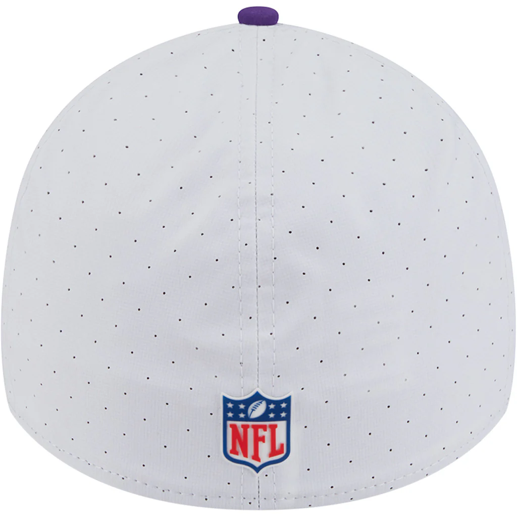 NFL Minnesota Vikings New Era 2025 Training 39THIRTY Flex Fit Hat - White - Image 4