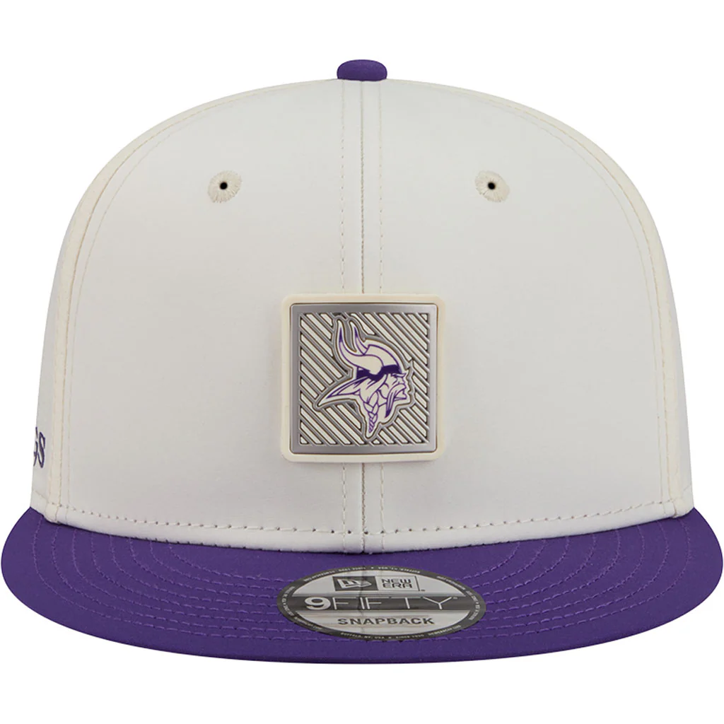 NFL Minnesota Vikings New Era 2026 Training 9FIFTY Snapback Hat - Cream - Image 3