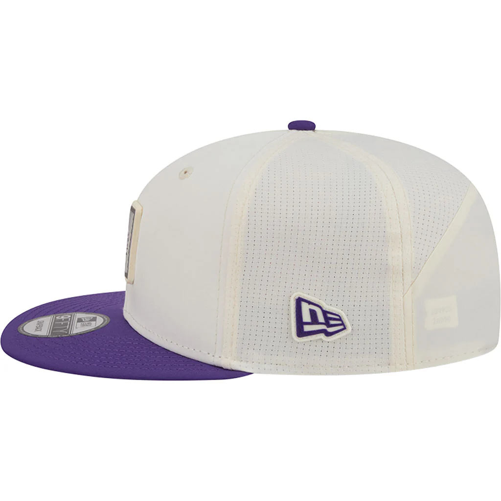 NFL Minnesota Vikings New Era 2026 Training 9FIFTY Snapback Hat - Cream - Image 4