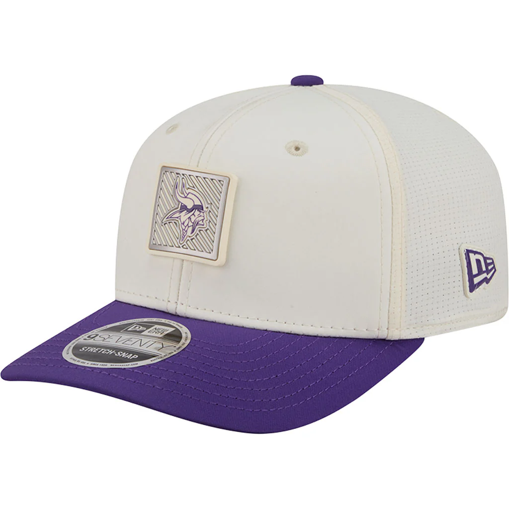 NFL Minnesota Vikings New Era 2026 Training 9SEVENTY Stretch Snapback Hat - Cream