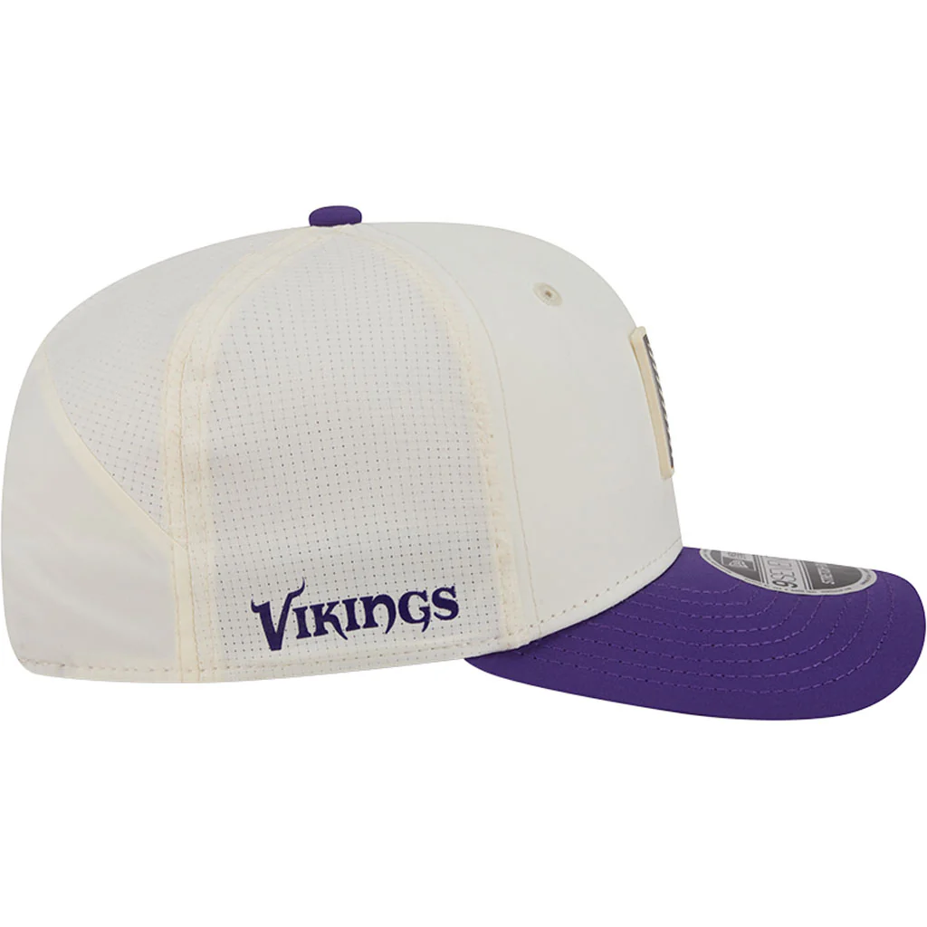 NFL Minnesota Vikings New Era 2026 Training 9SEVENTY Stretch Snapback Hat - Cream - Image 5