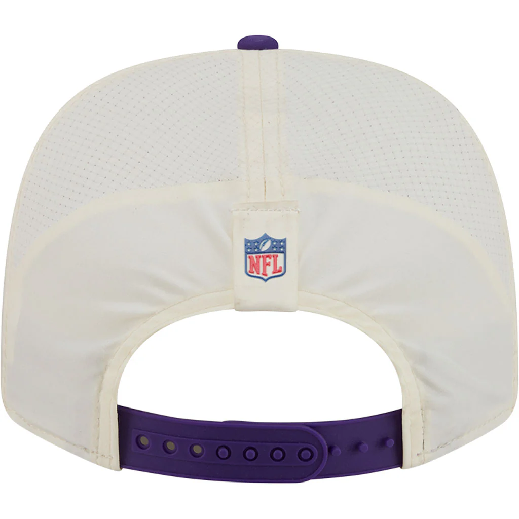 NFL Minnesota Vikings New Era 2026 Training 9SEVENTY Stretch Snapback Hat - Cream - Image 6