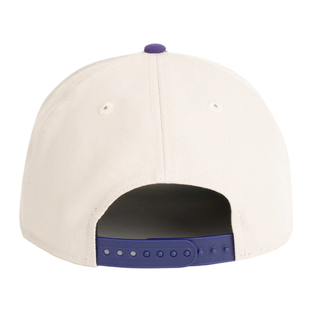 NFL Minnesota Vikings New Era Two-Tone Primary Team Color Stone 9FIFTY A-Frame Snapback Hat - Stone - Image 2