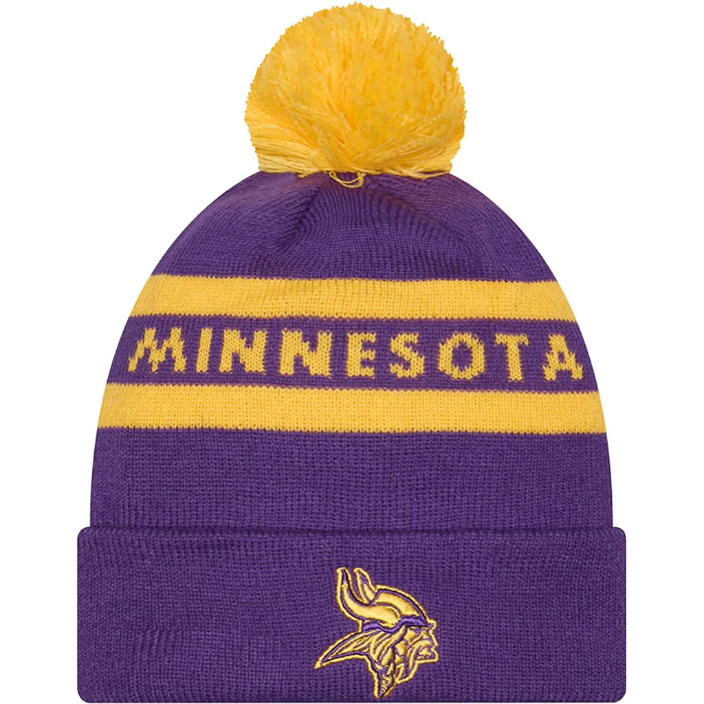 NFL Minnesota Vikings New Era Two-Tone Text Knit Hat - Purple