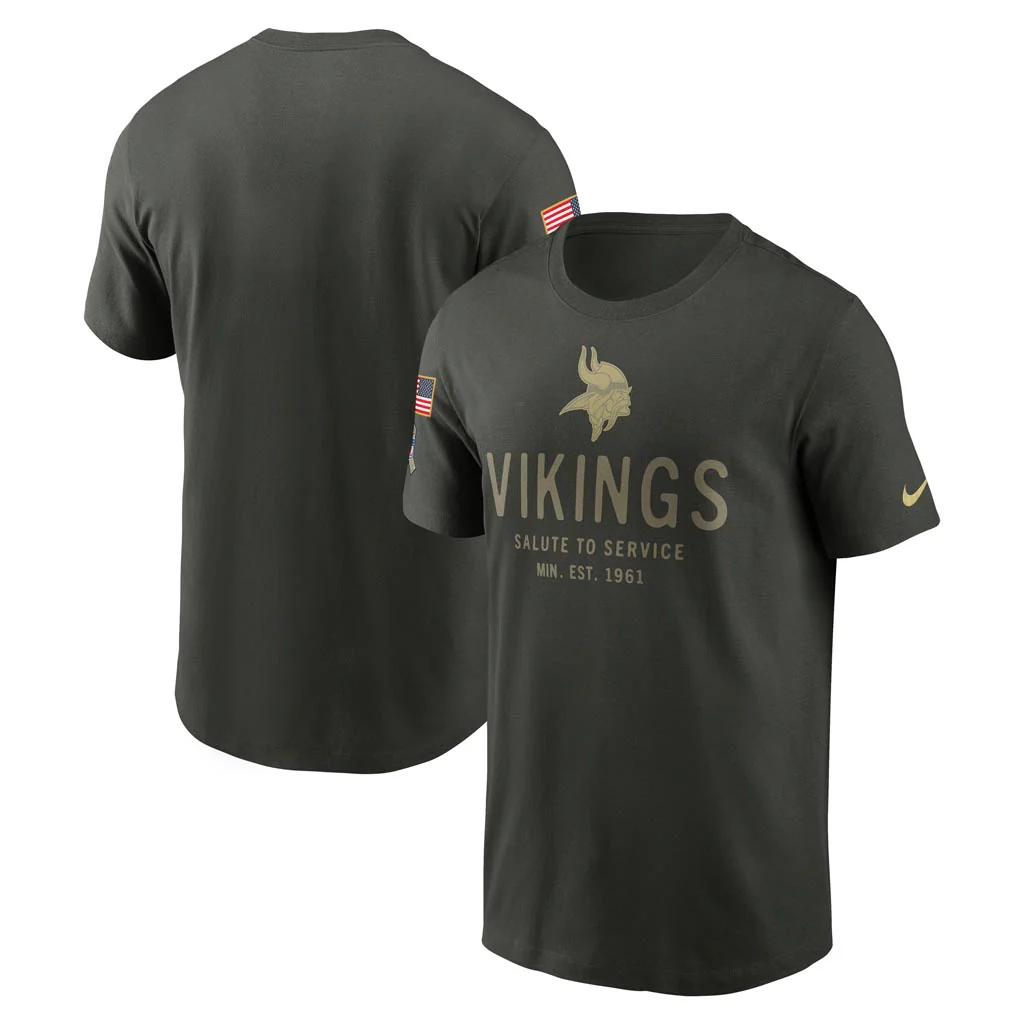 NFL Minnesota Vikings Nike 2025 Salute to Service Legend T-Shirt - Green