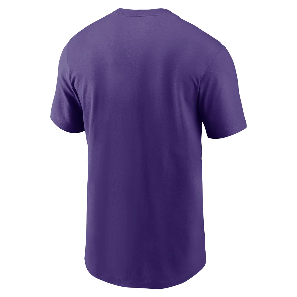 NFL Minnesota Vikings Nike Logo Essential T-Shirt - Purple - Image 3