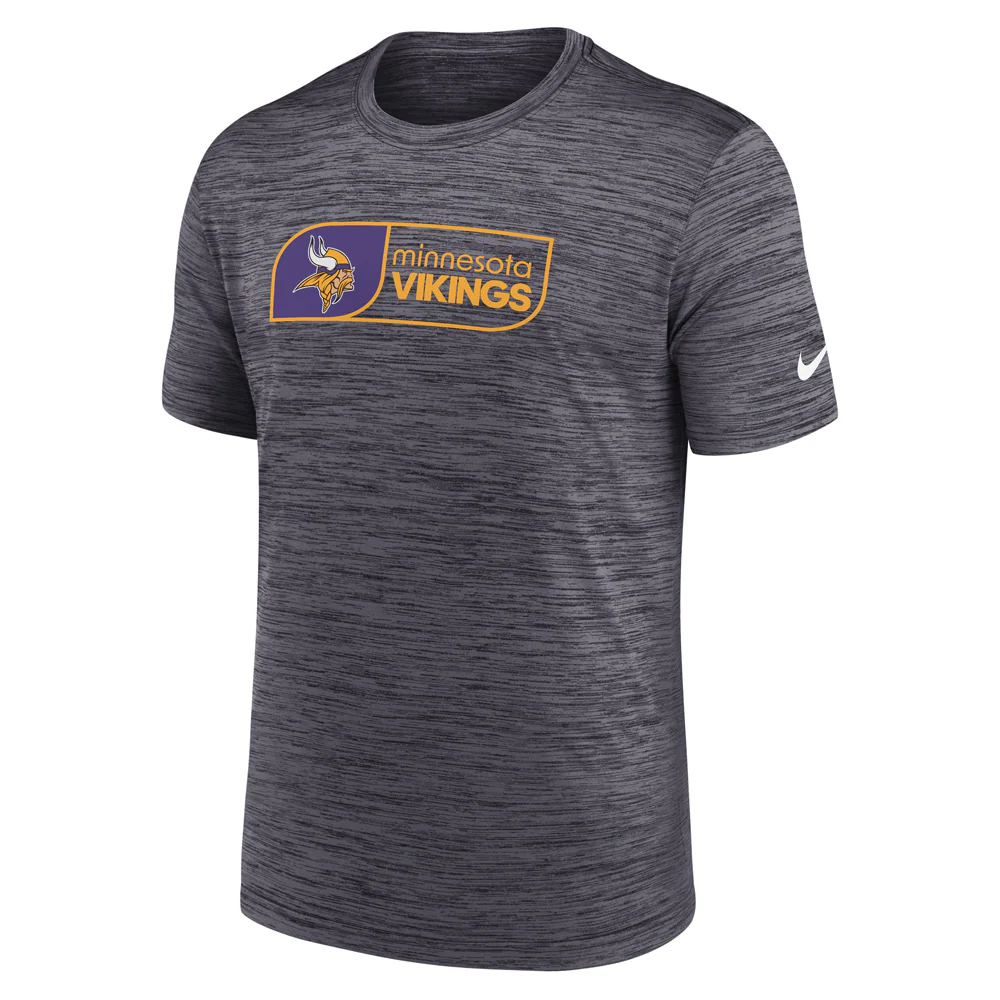 NFL Minnesota Vikings Nike Jock Tag Velocity T-Shirt - Black - Image 2