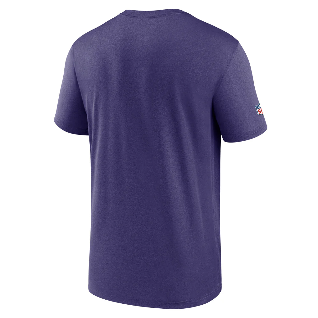 NFL Minnesota Vikings Nike Small Alternate Logo Legend T-Shirt - Purple - Image 3