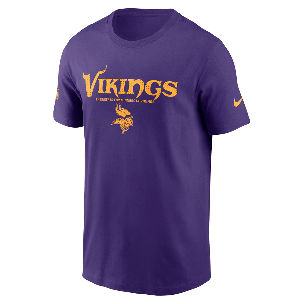 NFL Minnesota Vikings Nike Team Issue T-Shirt - Purple - Image 2