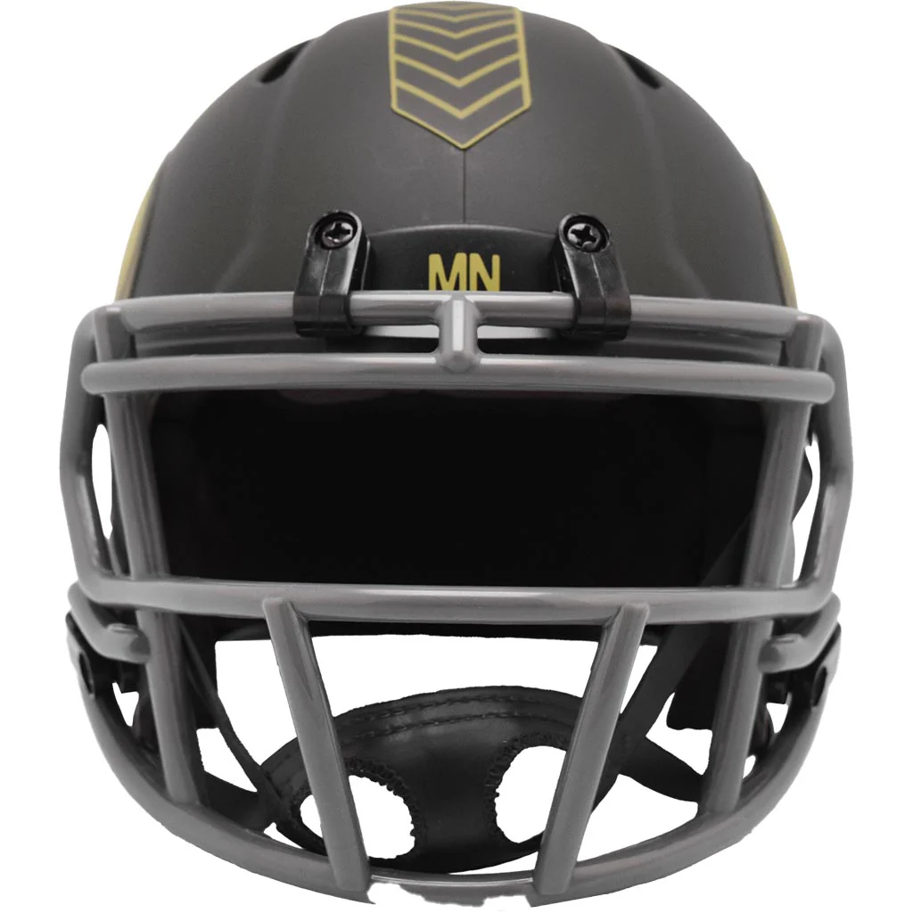 NFL Minnesota Vikings Riddell 2025 Salute to Service Mini Speed Helmet - Green - Image 3