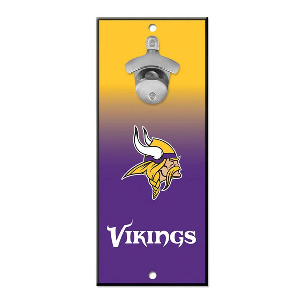 NFL Minnesota Vikings WinCraft 5" x 12" Ombre Bottle Opener Sign - Purple