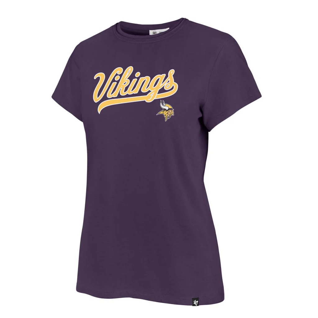 NFL Minnesota Vikings Women's '47 Tail Sweep Frankie T-Shirt - Purple - Image 2