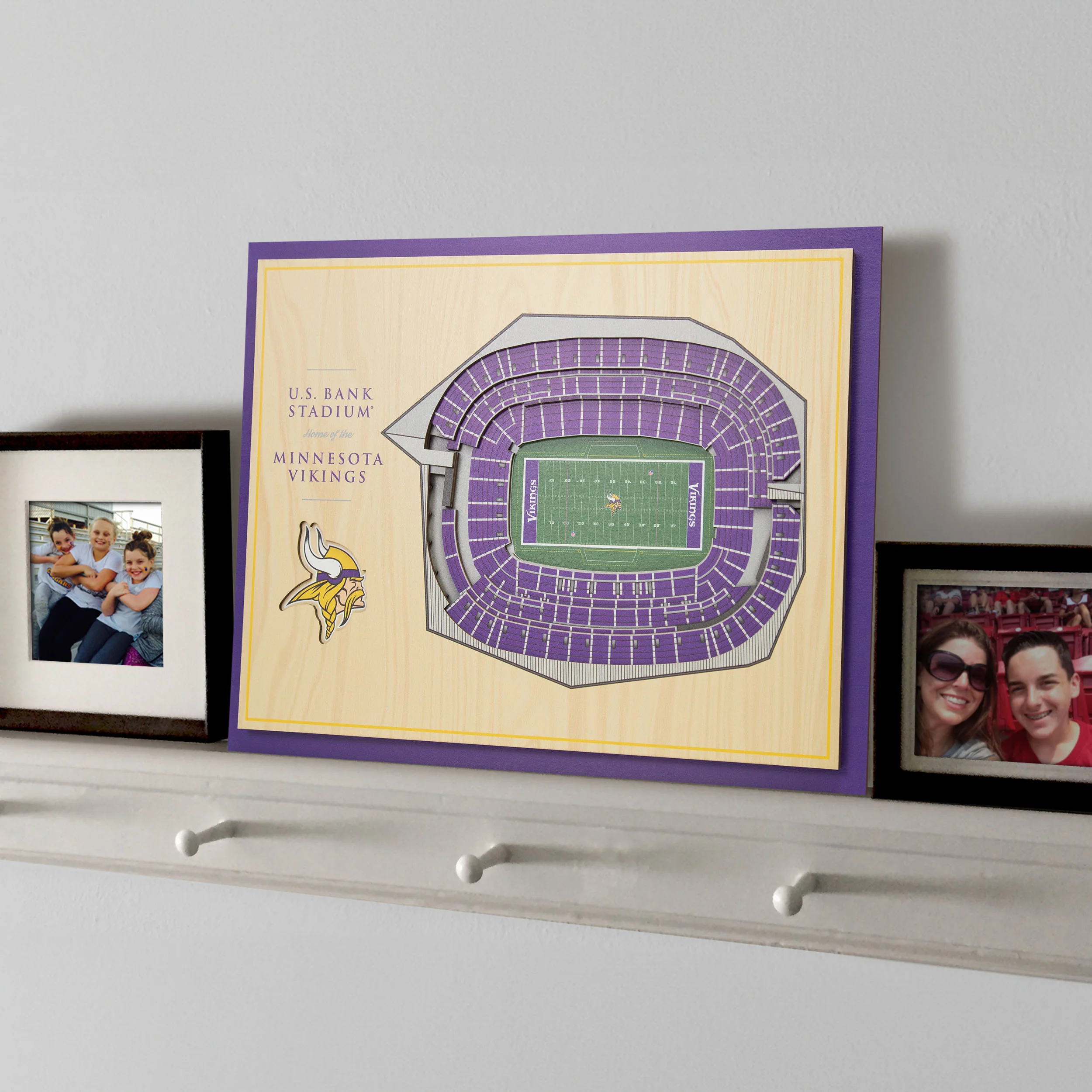 NFL Minnesota Vikings You the fan 5-Layer Stadium View Wall Art - Image 2