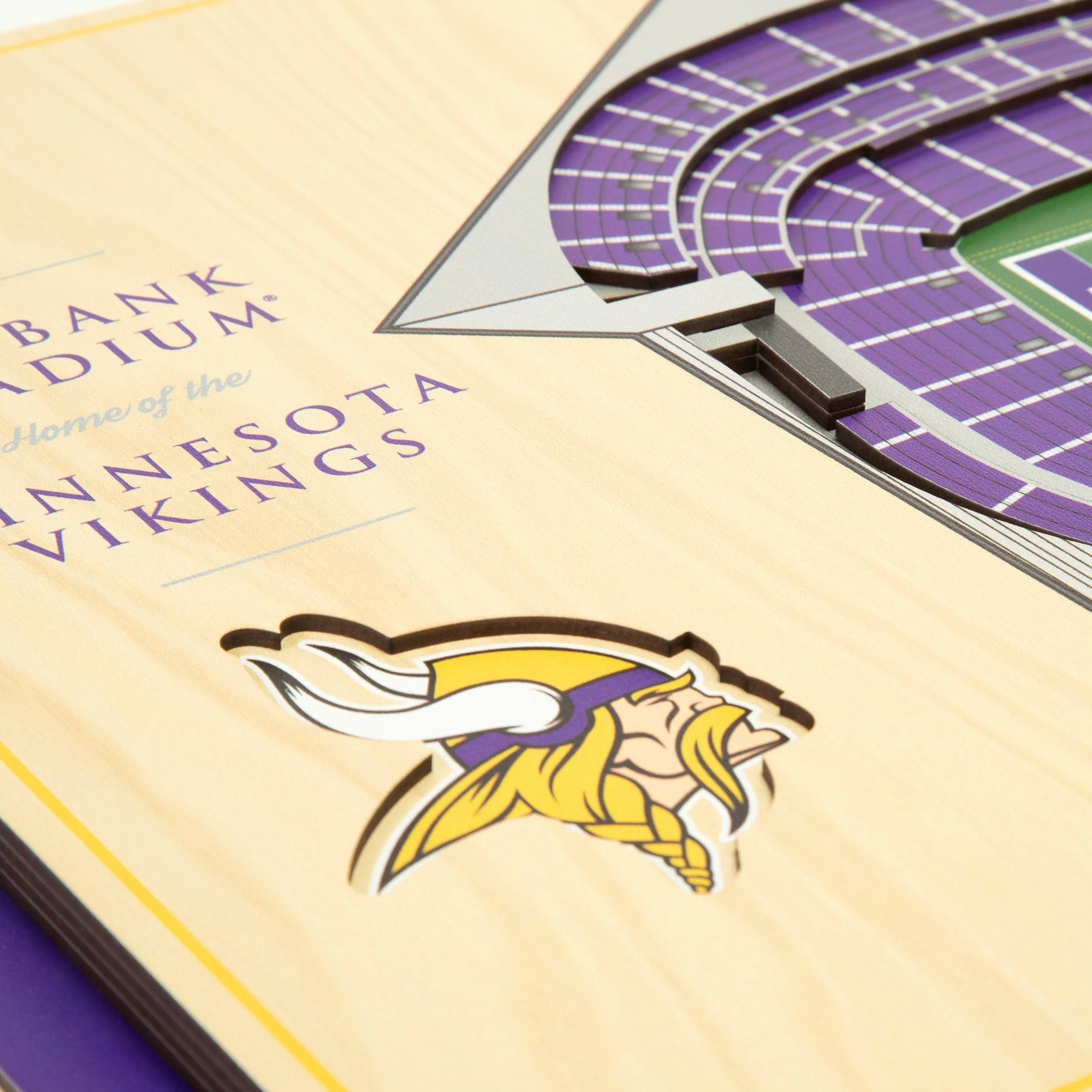 NFL Minnesota Vikings You the fan 5-Layer Stadium View Wall Art - Image 4