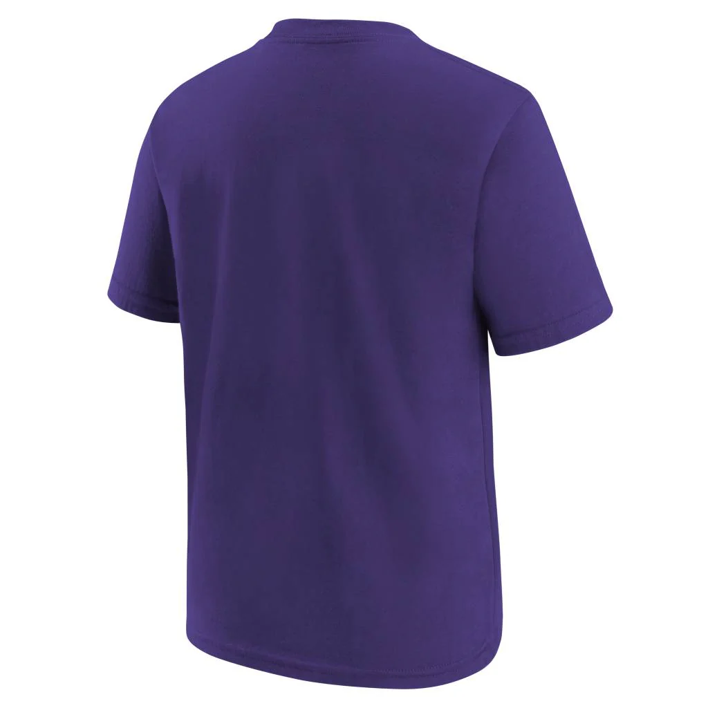 NFL Minnesota Vikings Youth Nike Logo T-Shirt - Purple - Image 3