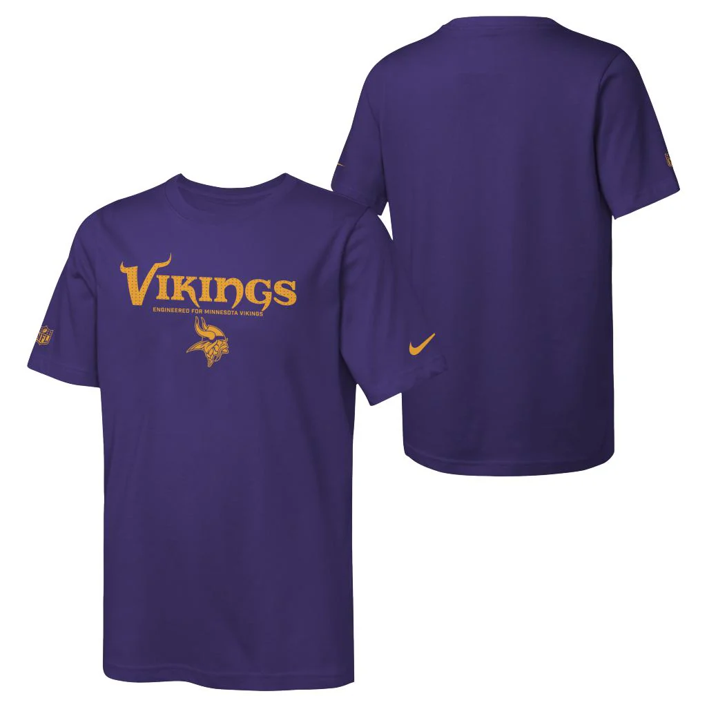 NFL Minnesota Vikings Youth Nike Team Issue T-Shirt - Purple