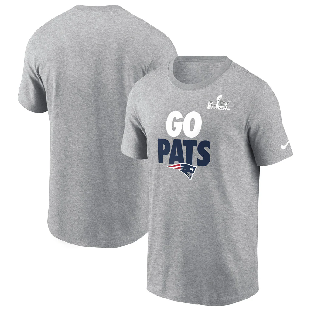 NFL New England Nike Super Bowl LX Patriots SB60 Fast As Fast Gets T-Shirt - Heather