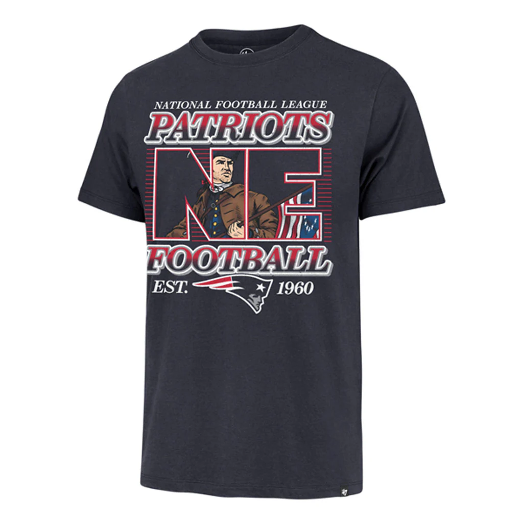 NFL New England Patriots '47 Historic Regional Franklin T-Shirt - Navy - Image 2