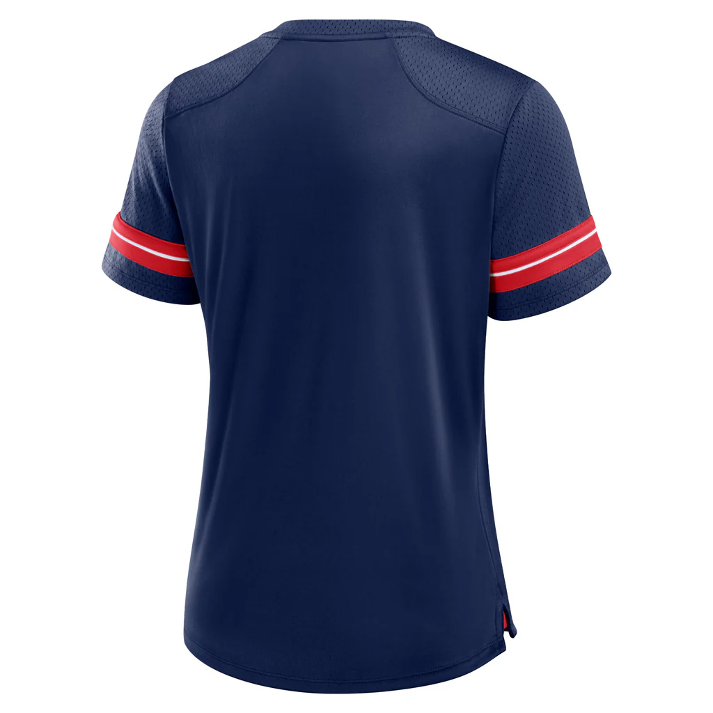 NFL New England Patriots Fanatics Women's Play Script Lace-Up Top - Image 3