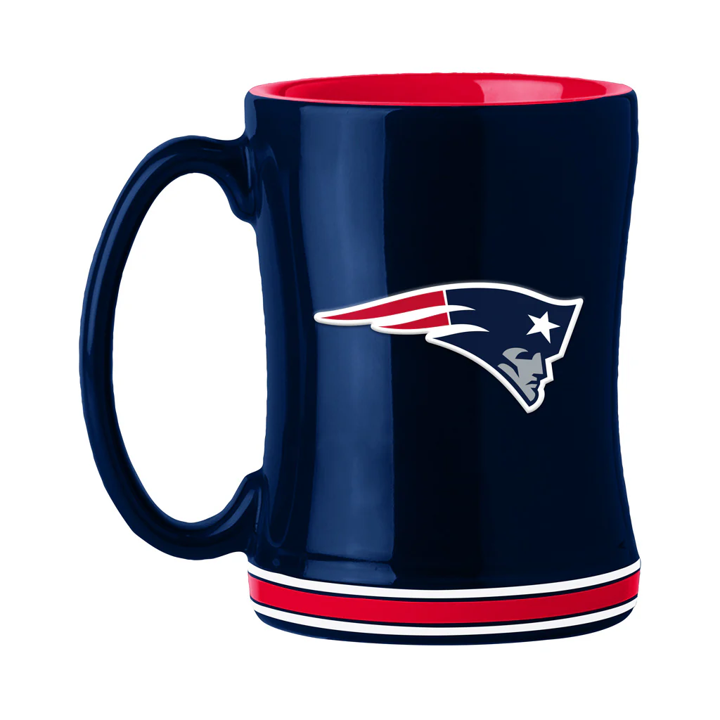 NFL New England Patriots Logo Brands Relief Mug