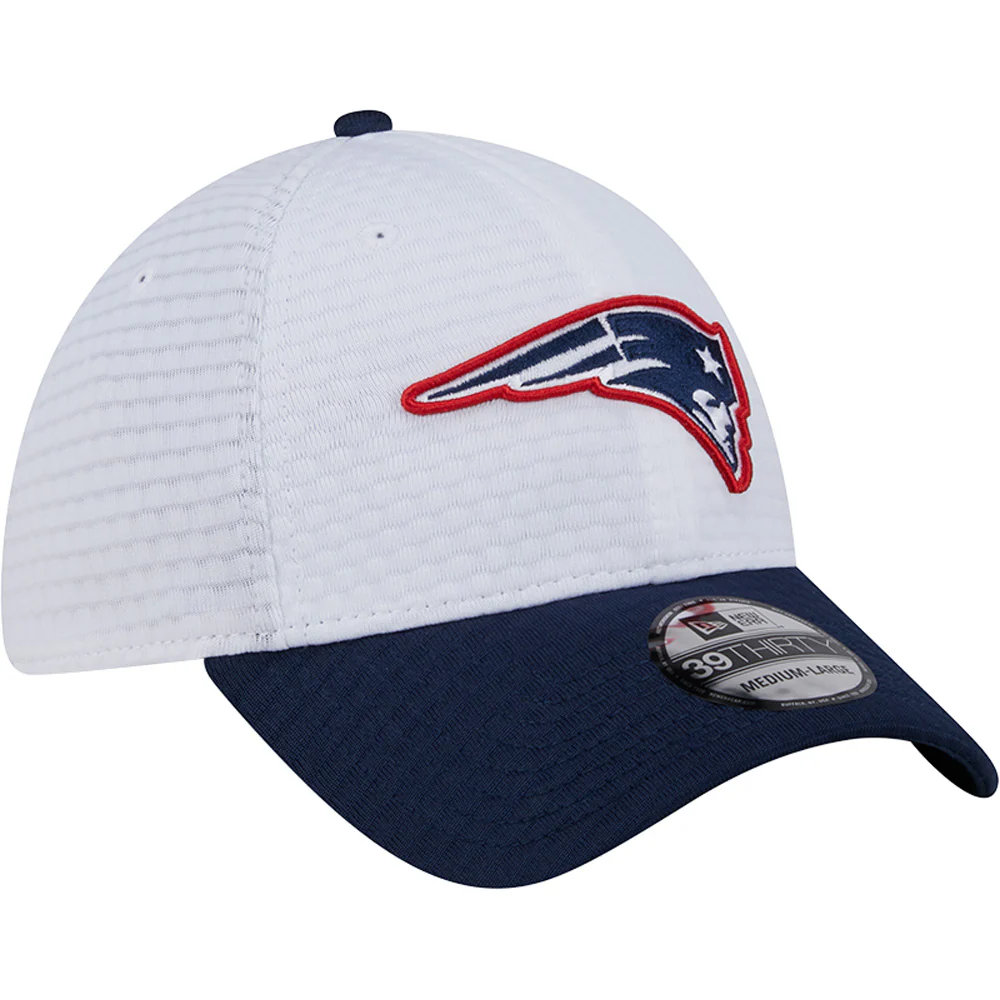 NFL New England Patriots New Era 2024 Training 39THIRTY Flex Fit Hat - White - Image 2