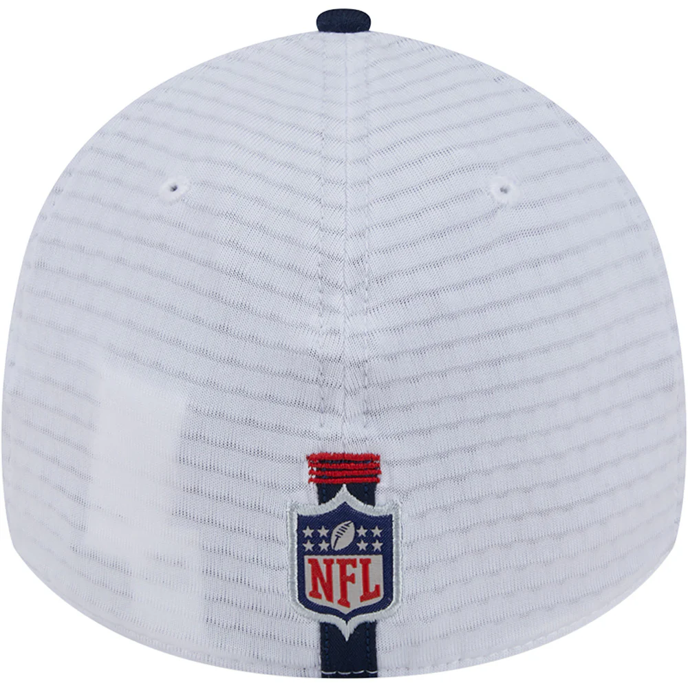 NFL New England Patriots New Era 2024 Training 39THIRTY Flex Fit Hat - White - Image 4