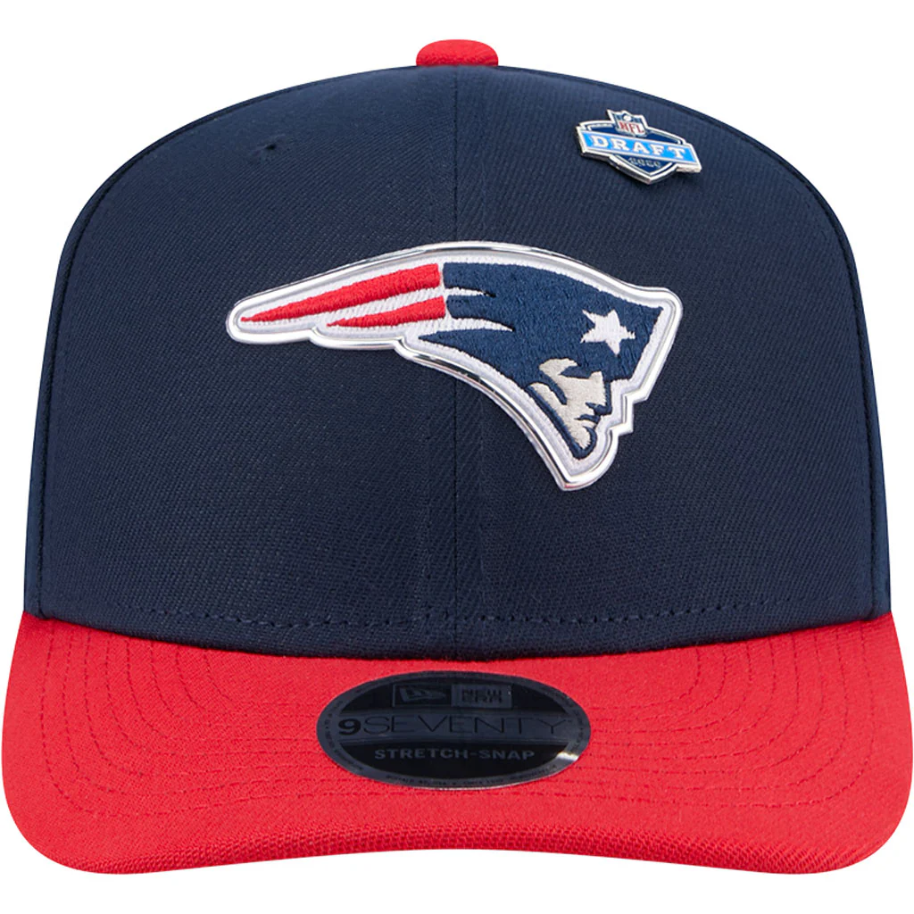 NFL New England Patriots New Era 2026 Draft 9SEVENTY Snapback Hat - Navy - Image 3