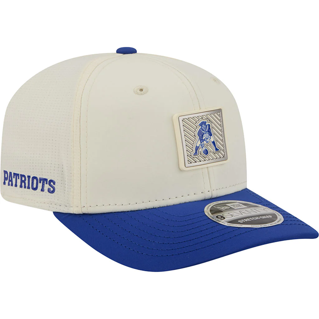 NFL New England Patriots New Era 2026 Training 9SEVENTY Stretch Snapback Hat - Cream - Image 2