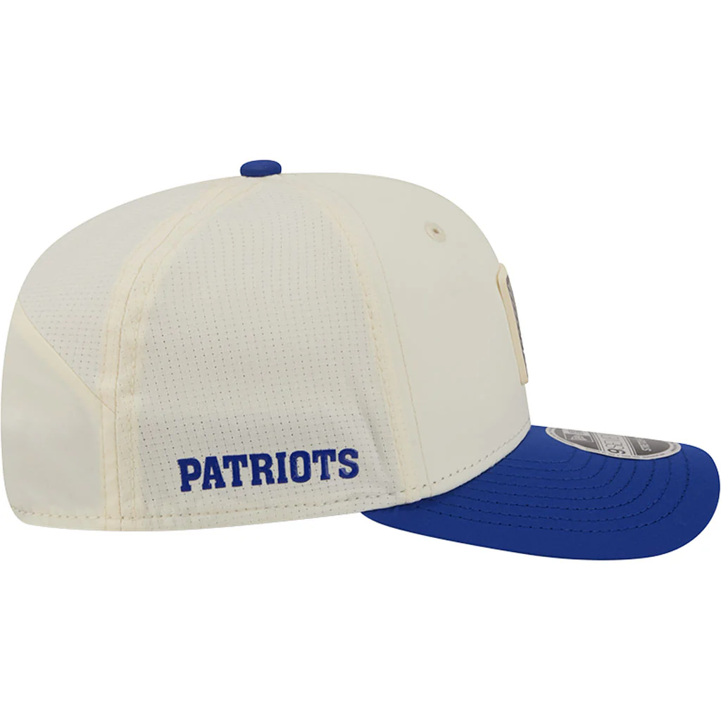 NFL New England Patriots New Era 2026 Training 9SEVENTY Stretch Snapback Hat - Cream - Image 5