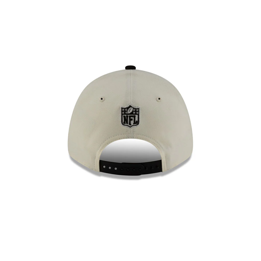 NFL New England Patriots New Era Super Bowl LX Participation 9FORTY Stretch Snap Hat - Cream - Image 6