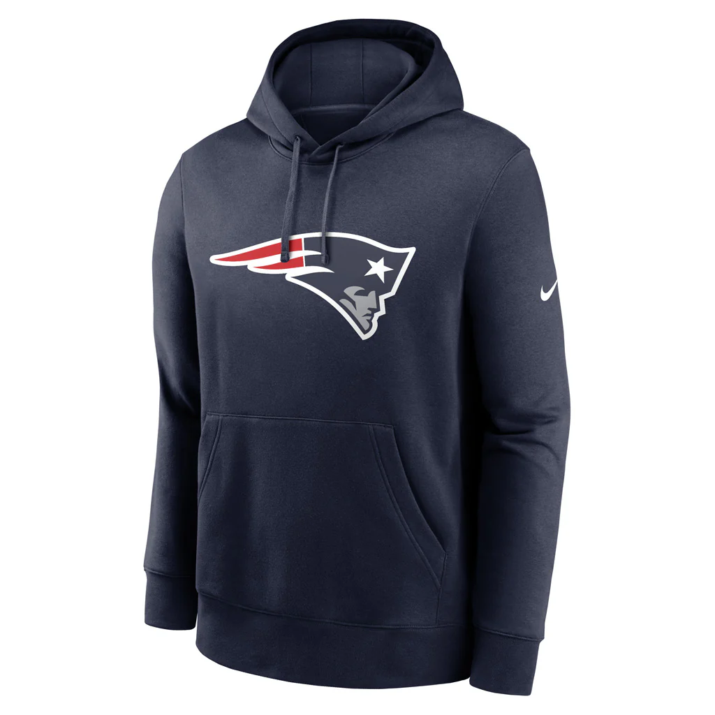 NFL New England Patriots Nike Club Logo Pullover Hoodie - Image 2