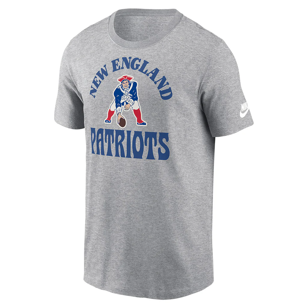 NFL New England Patriots Nike Groove Essential T-Shirt - Gray - Image 2