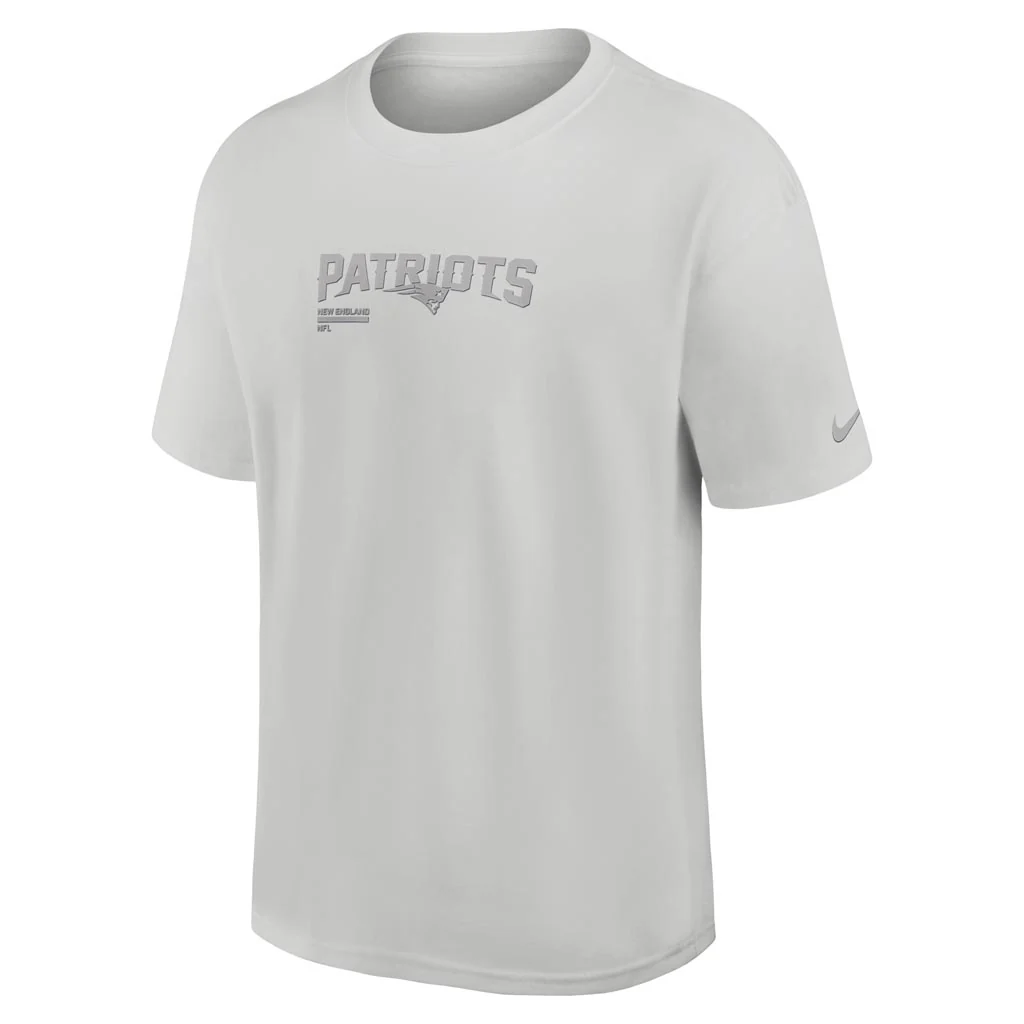 NFL New England Patriots Nike Heavy Max90 T-Shirt - Gray - Image 2