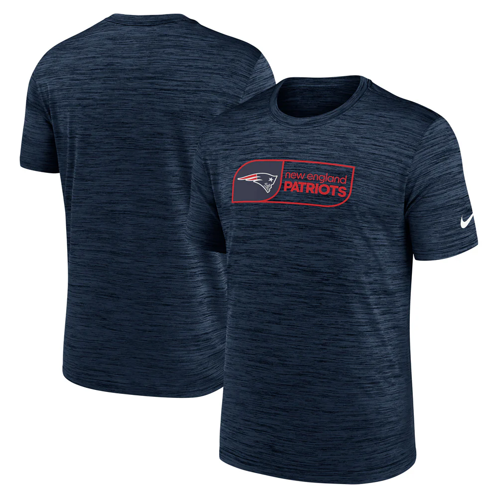 NFL New England Patriots Nike Jock Tag Velocity T-Shirt - Navy