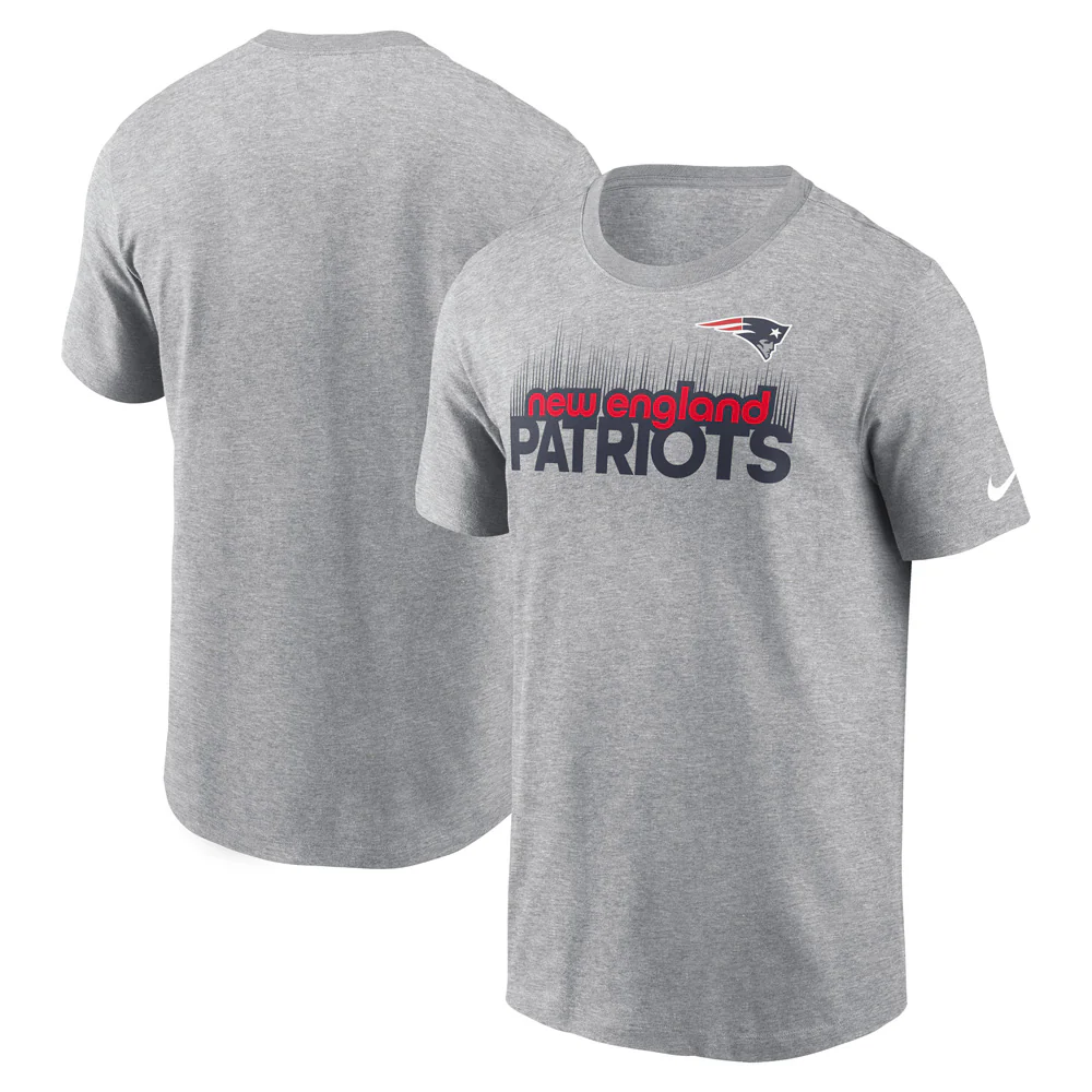 NFL New England Patriots Nike Local Essential T-Shirt - Heather Gray
