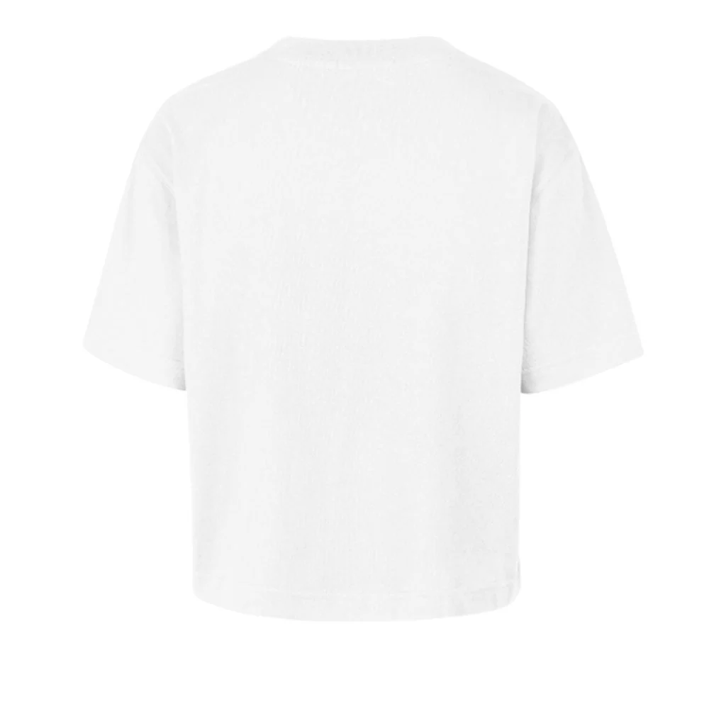 NFL New England Patriots Women's '47 Vibe Check Reed City Crop T-Shirt - White - Image 3
